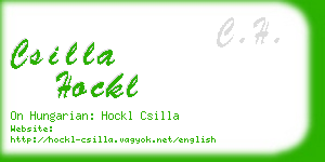 csilla hockl business card